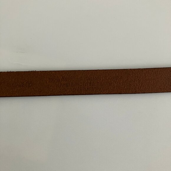 Madewell Genuine Leather Brown Belt with Gold Buckle - Picture 6 of 6